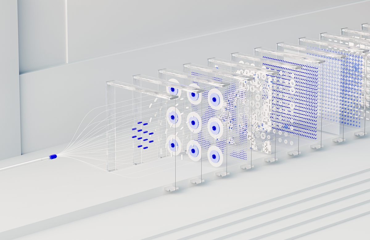Représentation abstraite d'un réseau de neurones artificiels